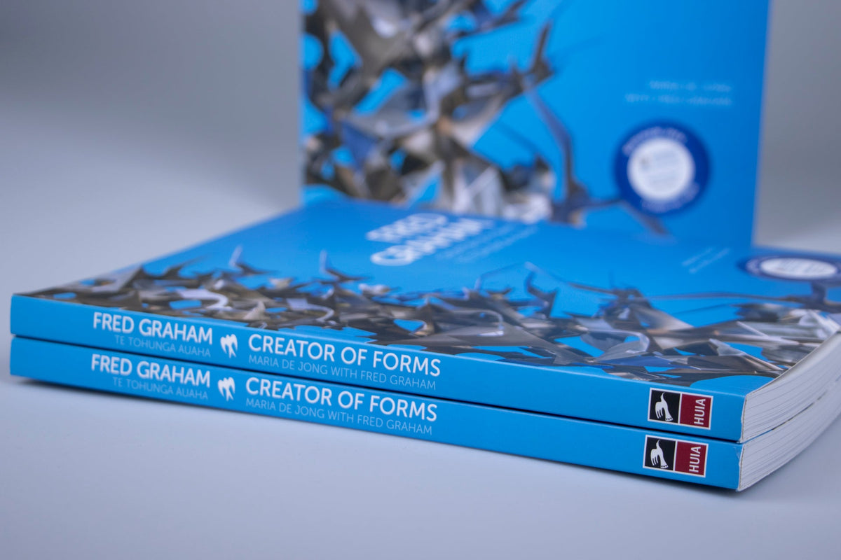 Fred Graham Creator of Forms Te Tohunga Auaha by Maria de Jong with Fred Graham