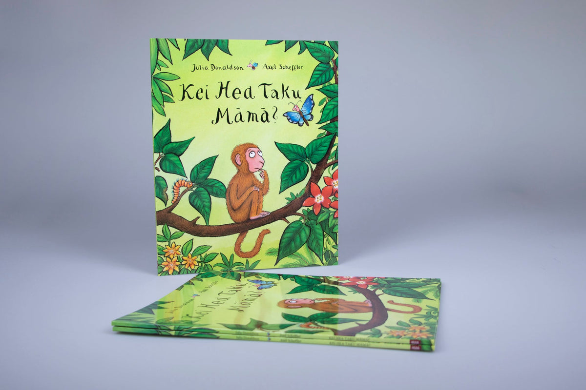 Kei Hea Taku Māmā by Julia Donaldson and Axel Scheffler